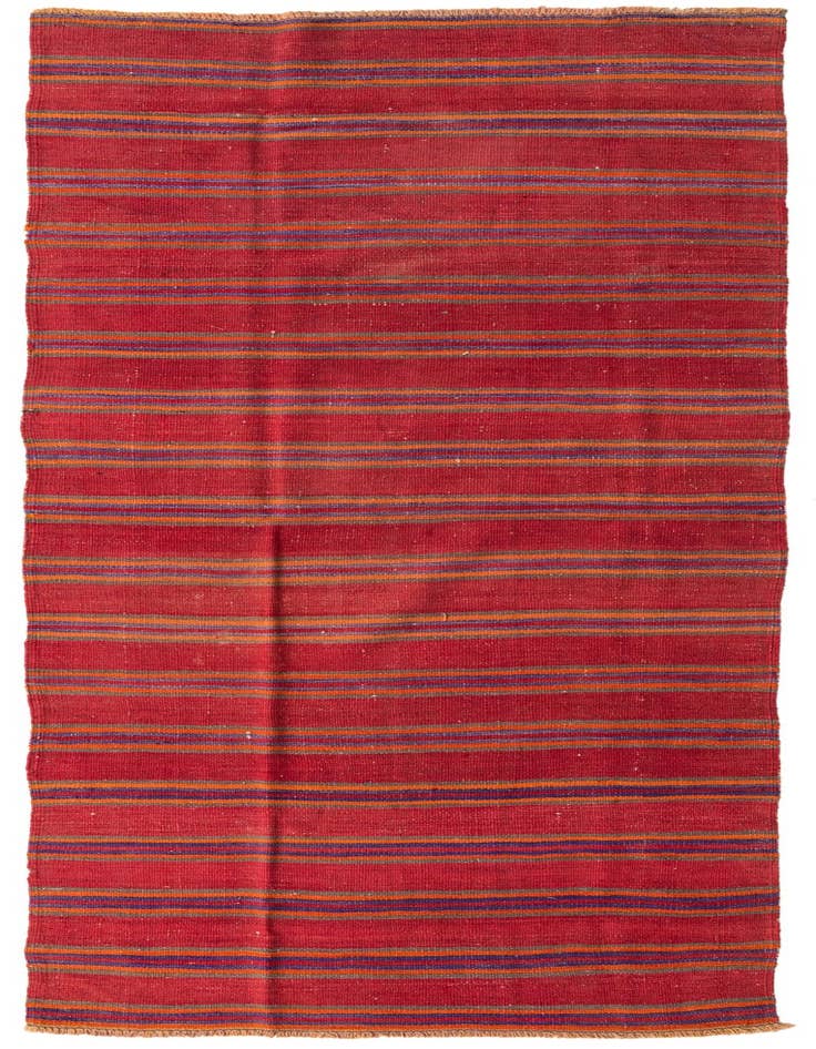 Detail image of 3' 10 x 10' 8 Hand Woven Kilim Fars Wool Runner Rug