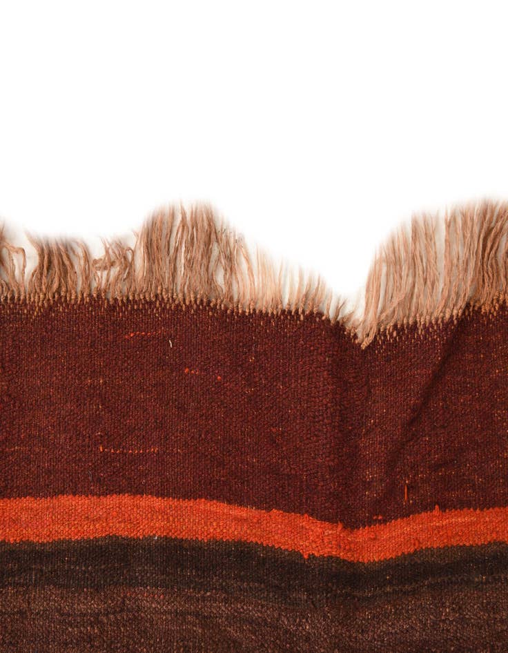 Detail image of 4' x 13' 1  Hand Woven Kilim Fars Wool Runner Rug