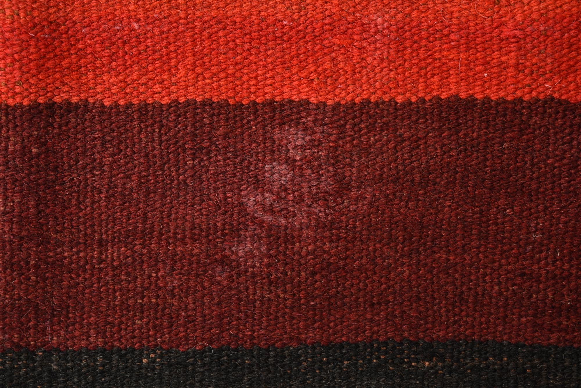 4' 1 x 11' Hand Woven Kilim Fars Wool Runner Rug