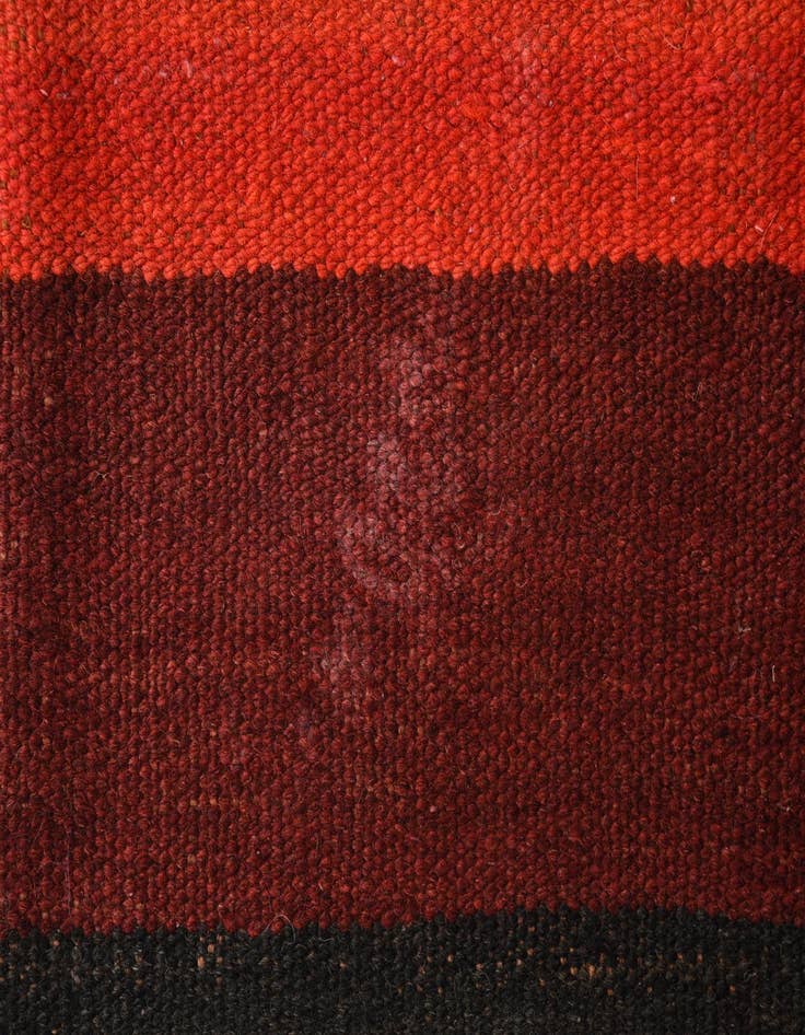 Detail image of 4' 1 x 11'  Hand Woven Kilim Fars Wool Runner Rug