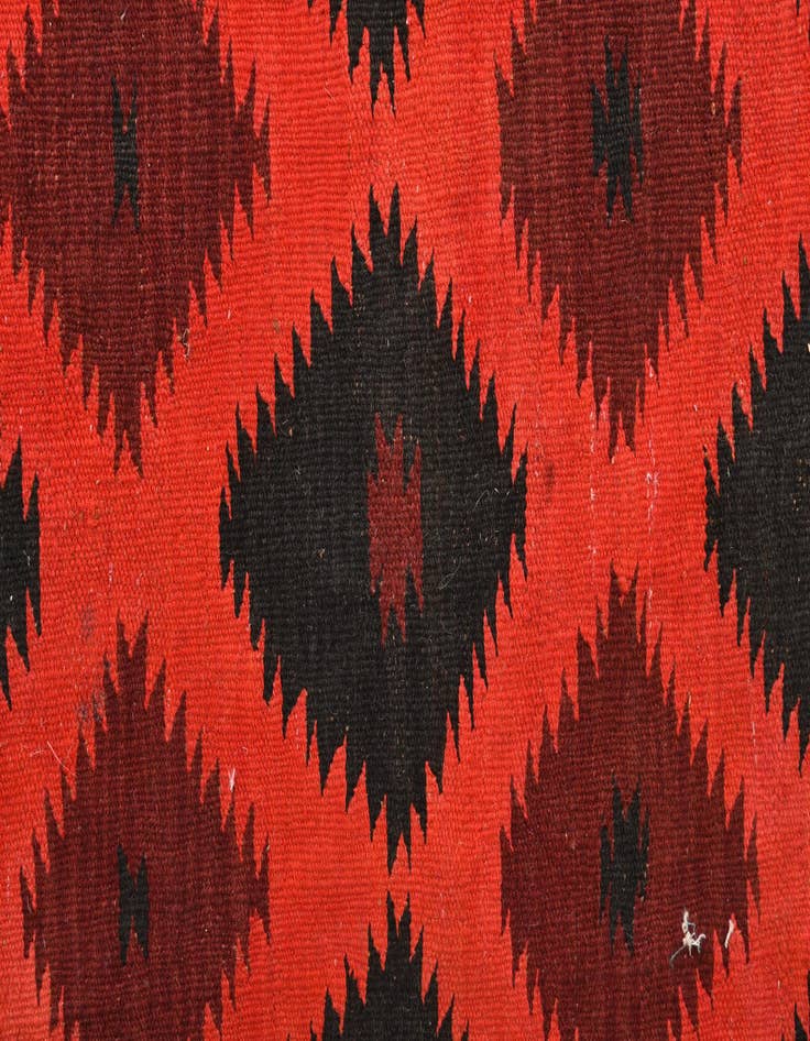 Detail image of 4' 1 x 11'  Hand Woven Kilim Fars Wool Runner Rug