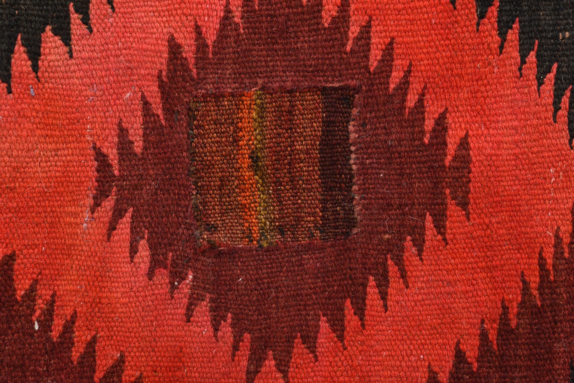 4' 1 x 11' Hand Woven Kilim Fars Wool Runner Rug