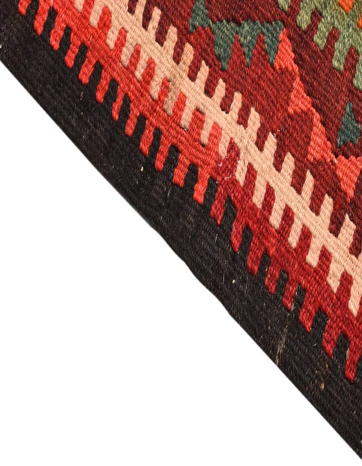 Detail image of 4' 9 x 9' 6  Hand Woven Kilim Fars Wool Runner Rug