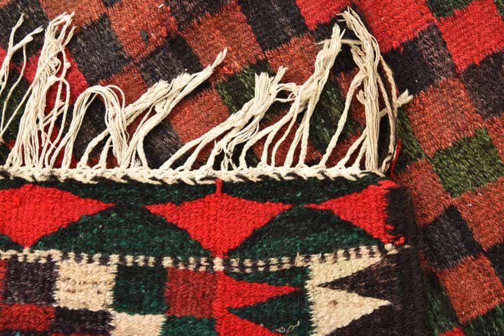 5' 3 x 10' Hand Woven Kilim Fars Wool Runner Rug