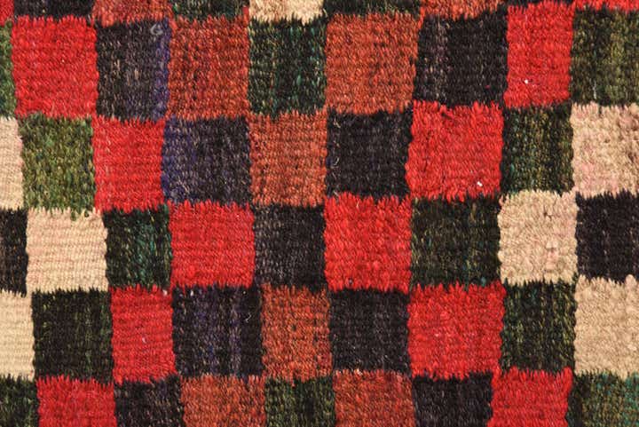 5' 3 x 10' Hand Woven Kilim Fars Wool Runner Rug