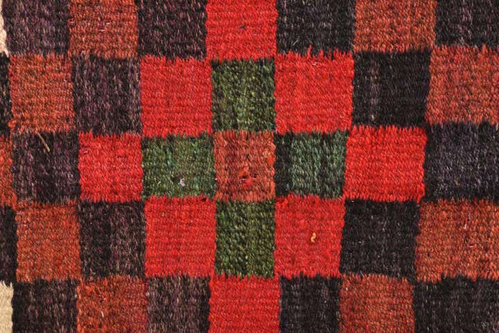 5' 3 x 10' Hand Woven Kilim Fars Wool Runner Rug