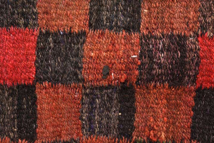 5' 3 x 10' Hand Woven Kilim Fars Wool Runner Rug