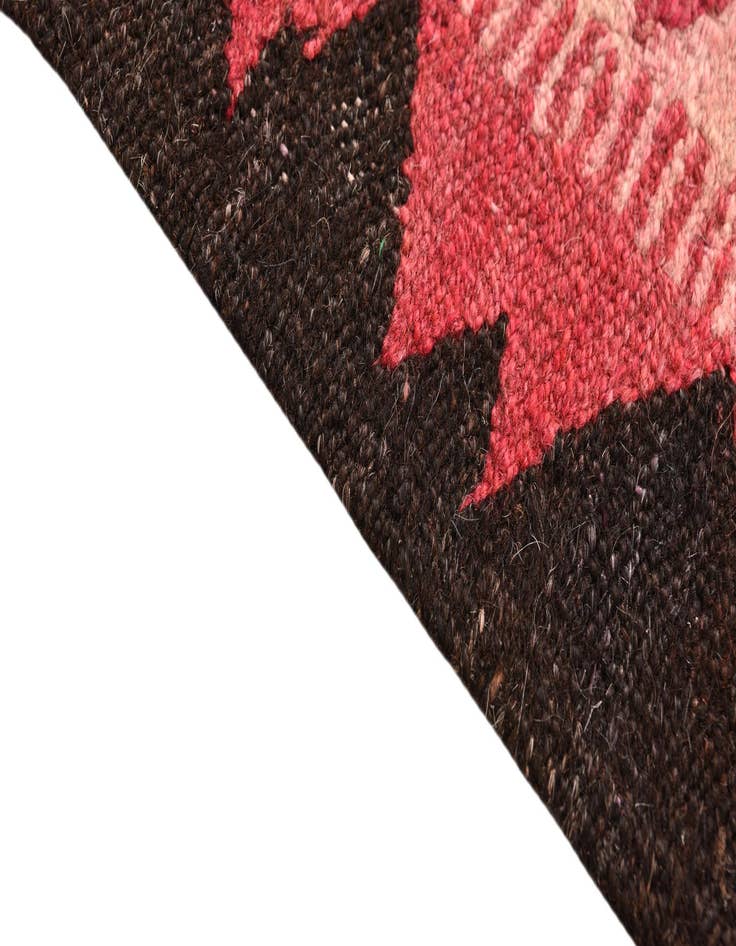 Detail image of 4' 1 x 9' 4  Hand Woven Kilim Fars Wool Runner Rug