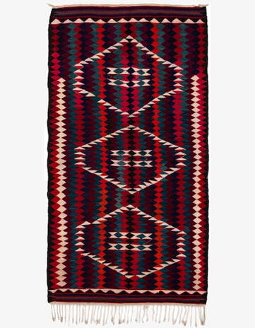 4' 10 x 8' 10 Hand Woven Kilim Fars Wool Runner Rug