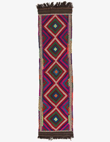 2' 2 x 8' 4 Hand Knotted Kilim Fars Persian Wool Runner Rug