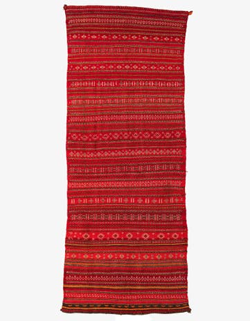 3' 3 x 8' 5 Hand Woven Kilim Fars Wool Runner Rug