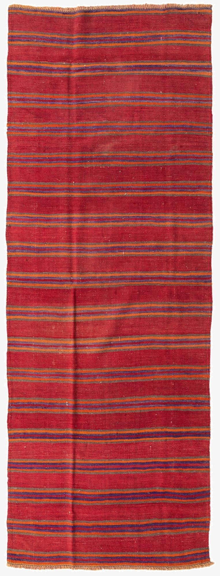 117cm x 325cm  Hand Woven Kilim Fars Wool Runner Rug