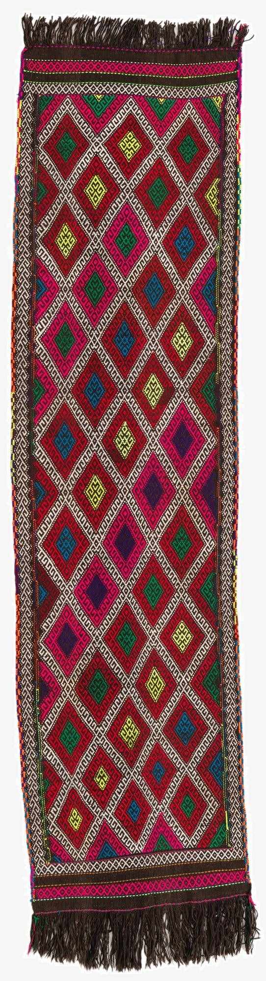 2' 6 x 9' 6  Hand Knotted Kilim Fars Persian Wool Runner Rug