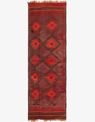 4' x 13' 1 Hand Woven Kilim Fars Wool Runner Rug