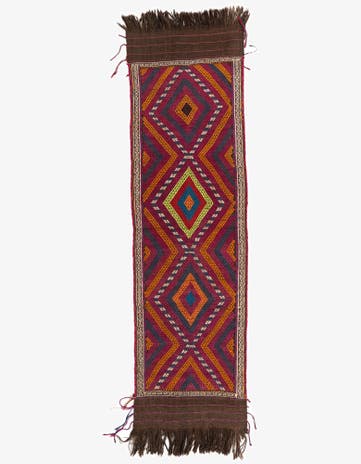 2' 3 x 7' 8 Hand Knotted Kilim Fars Persian Wool Runner Rug