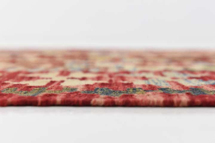 3' 4 x 6' 6 Hand Woven Kilim Maymana Wool Runner Rug