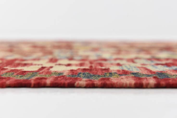 Detail image of 3' 4 x 6' 6 Hand Woven Kilim Maymana Wool Runner Rug