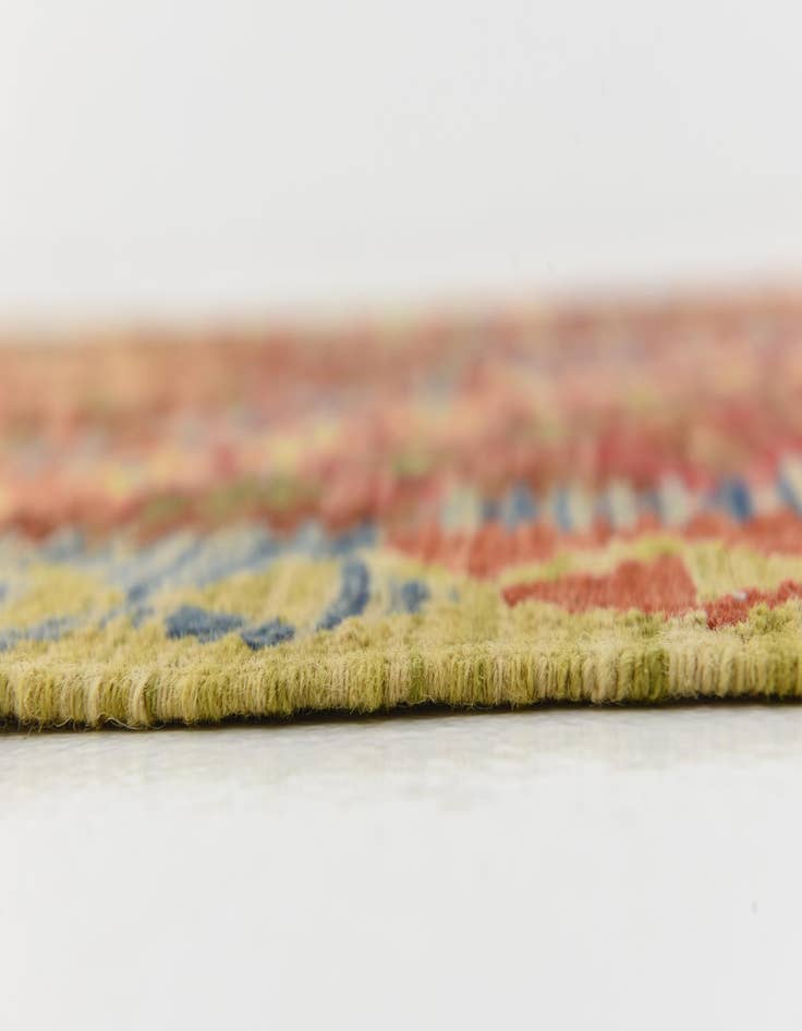 Detail image of 3' 6 x 6' 5  Hand Woven Kilim Maymana Wool Runner Rug