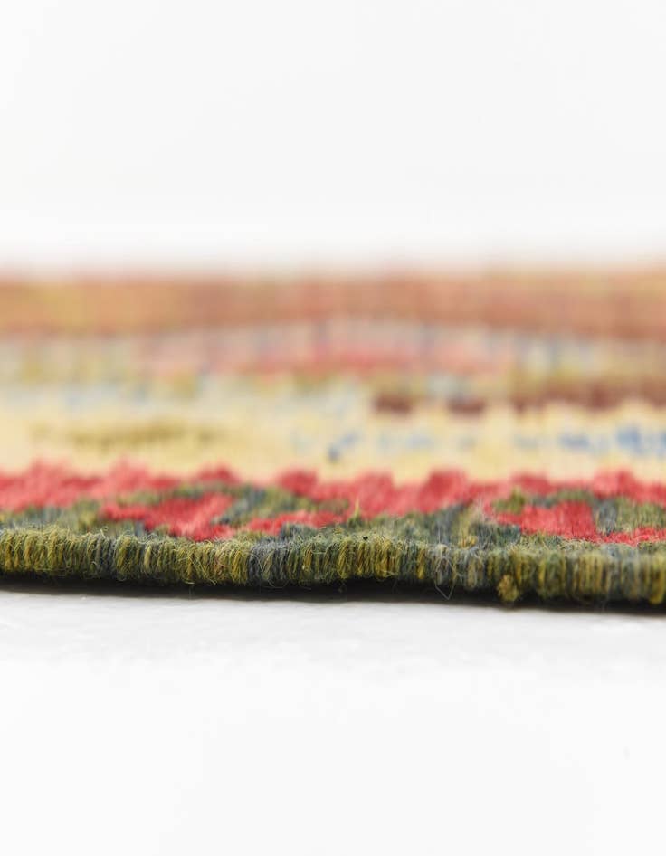 Detail image of 3' 1 x 6' 4 Hand Woven Kilim Maymana Wool Runner Rug