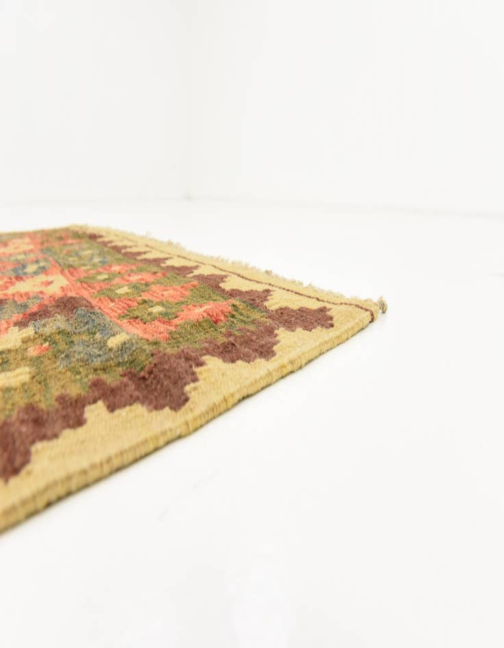 Detail image of 3' 5 x 6' 4  Hand Woven Kilim Maymana Runner Rug