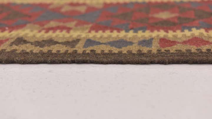 2' x 6' 5 Hand Woven Kilim Maymana Wool Runner Rug