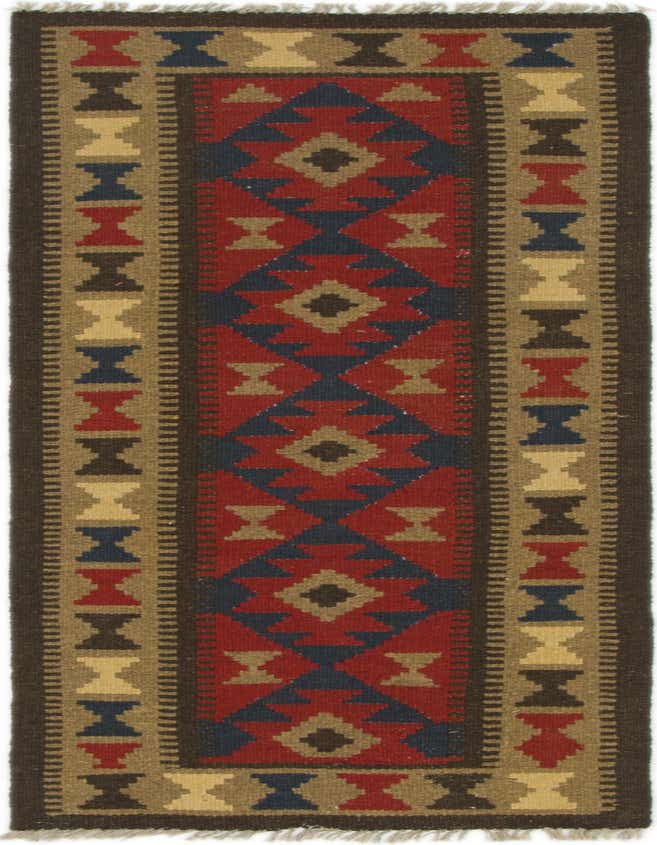 Primary image 2' x 6' 3  Hand Woven Kilim Maymana Wool Runner Rug