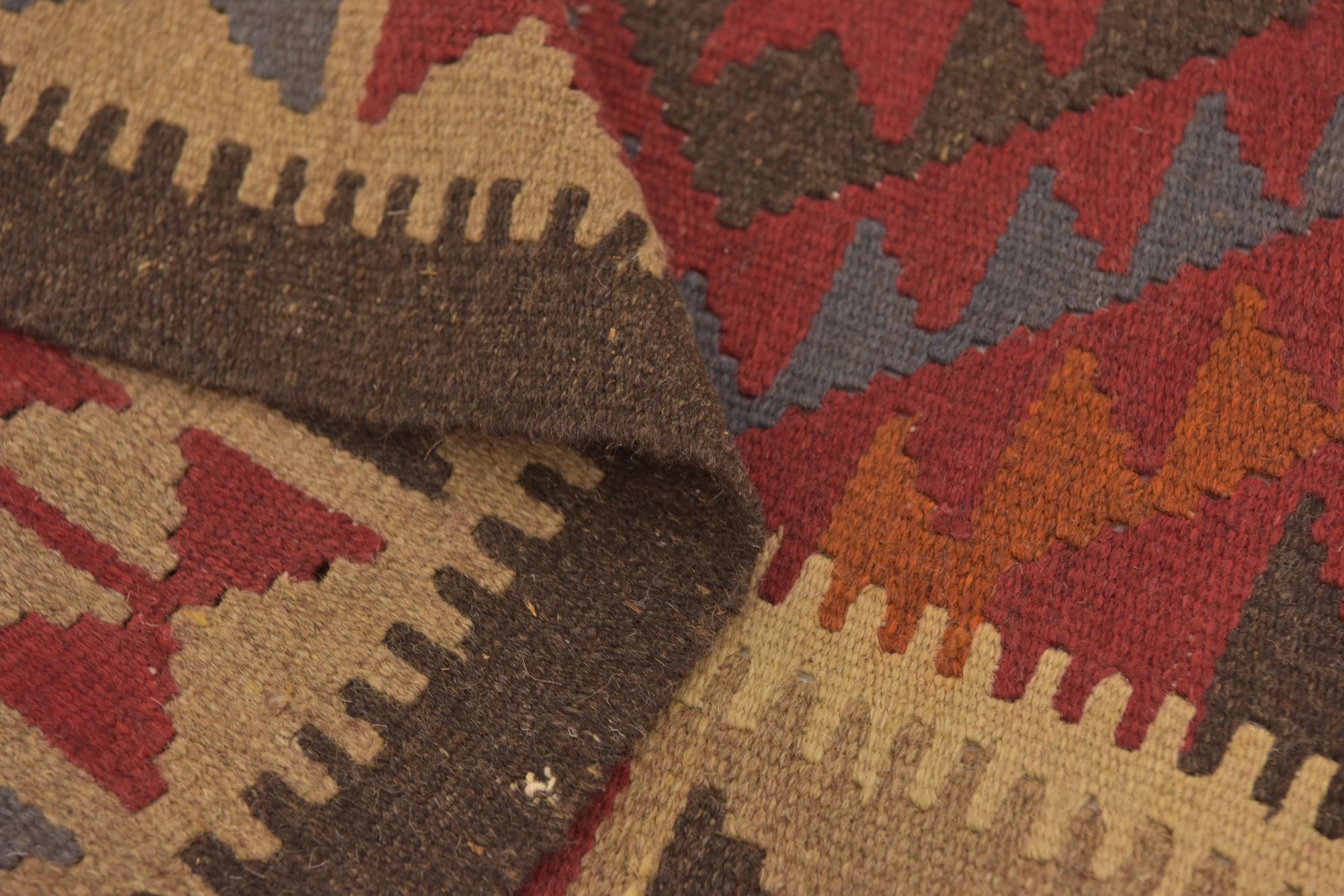 100cm x 195cm Tejido a mano Kilim Maymana Alfombra Lana Pasillera