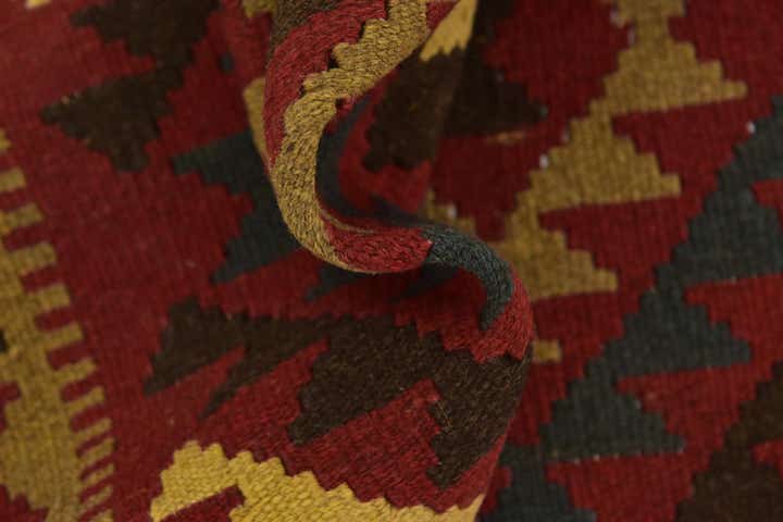 105cm x 200cm Hand Woven Kilim Maymana Wool Runner Rug