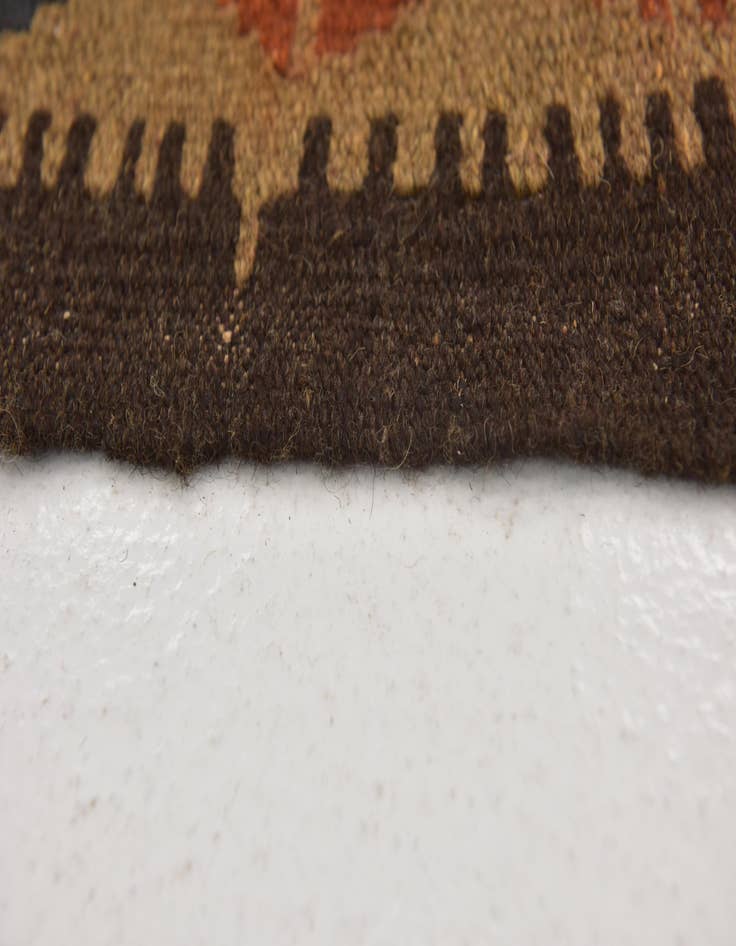 Detail image of 3' 4 x 6' 4  Hand Woven Kilim Maymana Wool Runner Rug