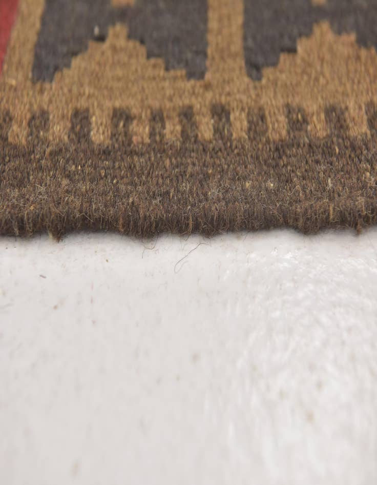 Detail image of 3' 4 x 6' 6  Hand Woven Kilim Maymana Wool Runner Rug