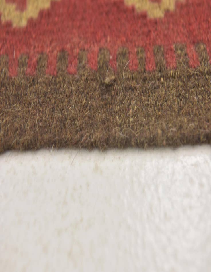 Detail image of 3' 6 x 6' 6  Hand Woven Kilim Maymana Wool Runner Rug