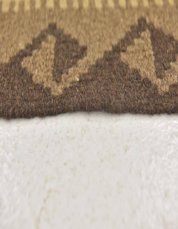 Detail image of 3' 3 x 6' 6  Hand Woven Kilim Maymana Wool Runner Rug