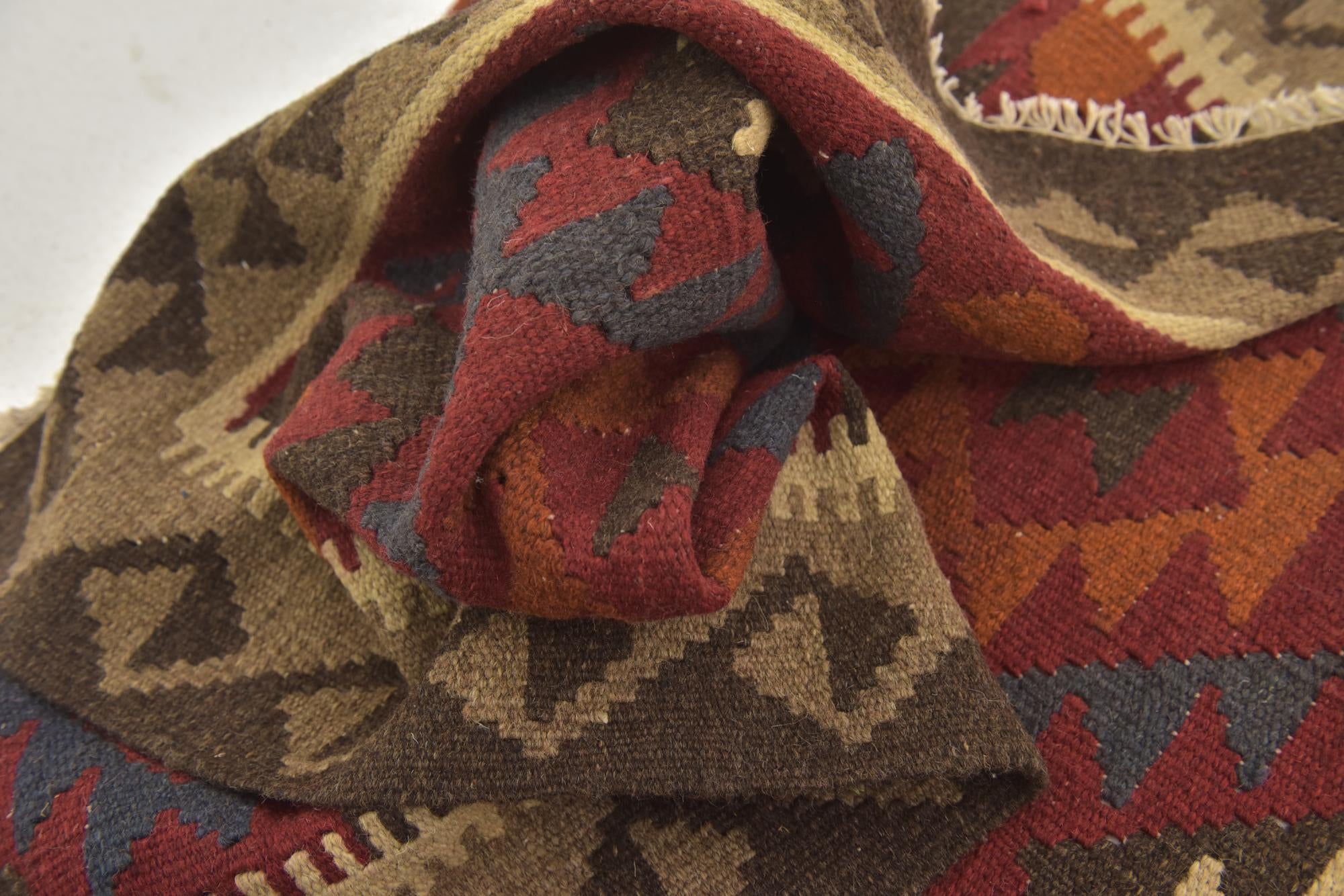 100cm x 200cm Tejido a mano Kilim Maymana Alfombra Lana Pasillera