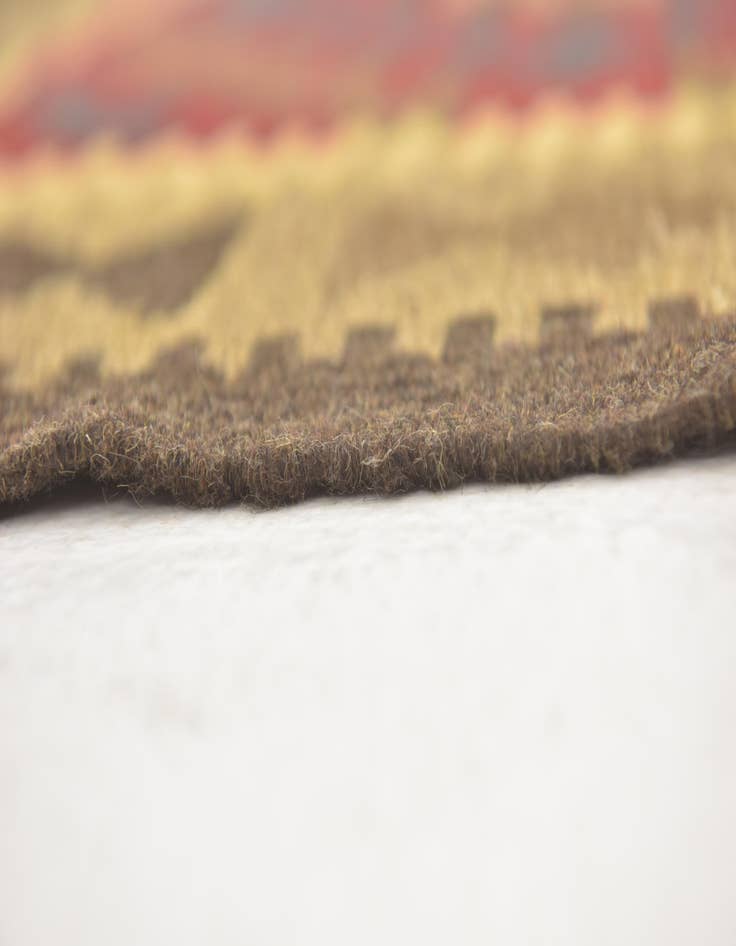 Detail image of 3' 3 x 6' 6  Hand Woven Kilim Maymana Wool Runner Rug