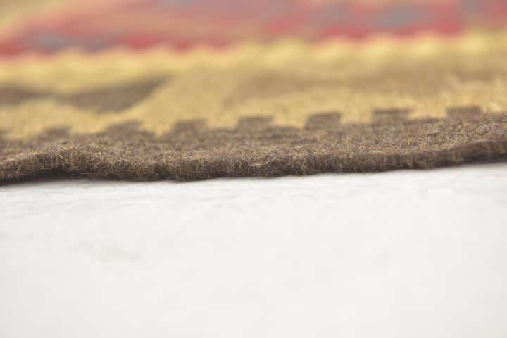 3' 3 x 6' 6 Hand Woven Kilim Maymana Wool Runner Rug