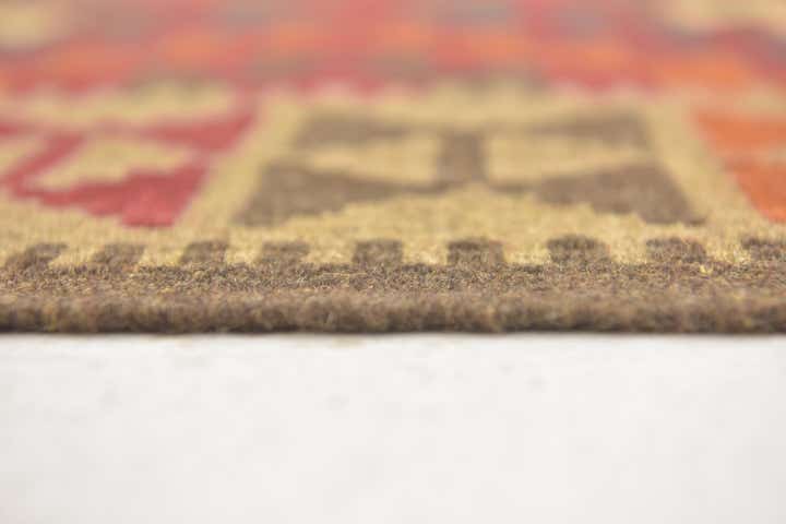 3' 3 x 6' 6 Hand Woven Kilim Maymana Wool Runner Rug