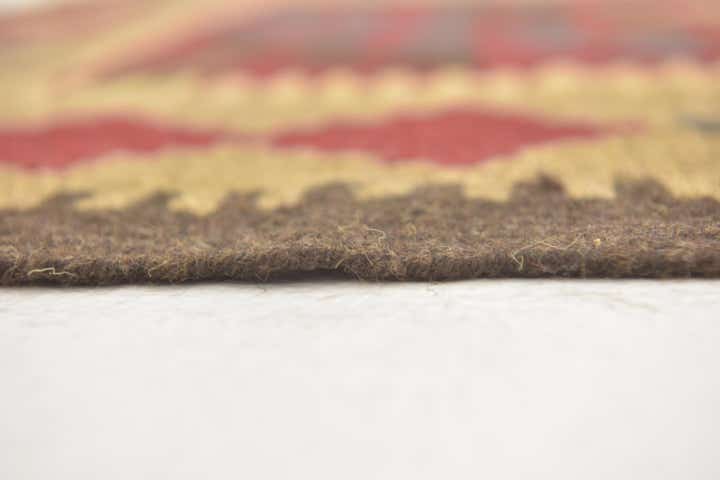 3' 2 x 6' 6 Hand Woven Kilim Maymana Wool Runner Rug