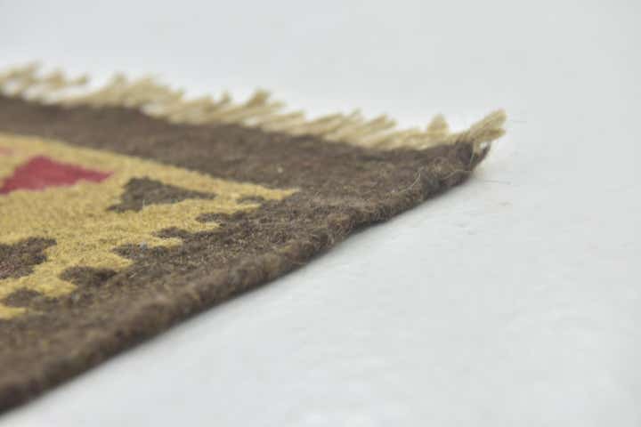 3' 3 x 6' 6 Hand Woven Kilim Maymana Wool Runner Rug