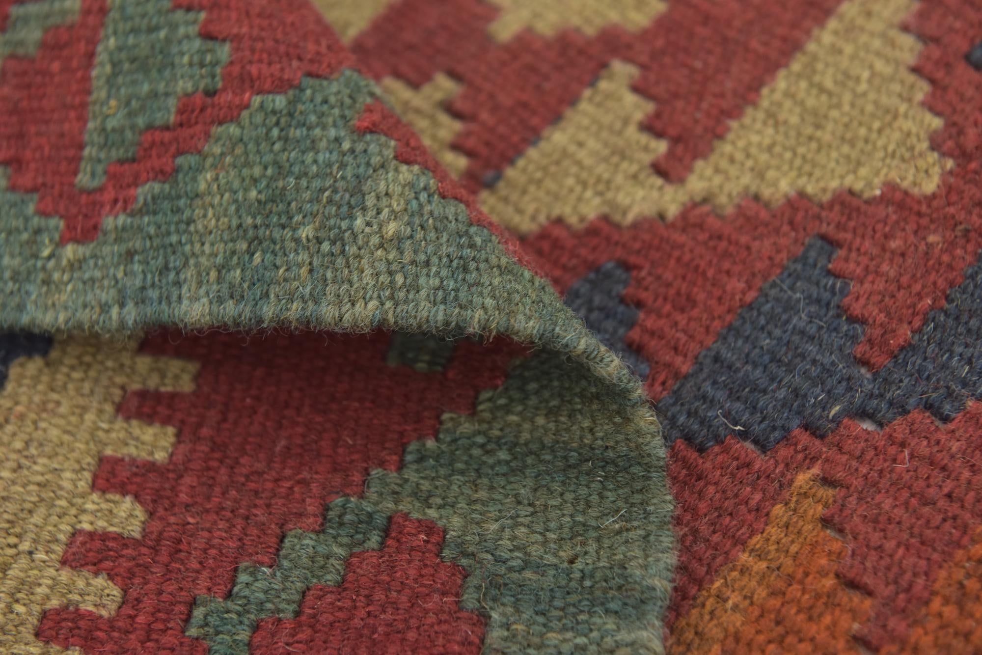100cm x 205cm Tejido a mano Kilim Maymana Alfombra Lana Pasillera