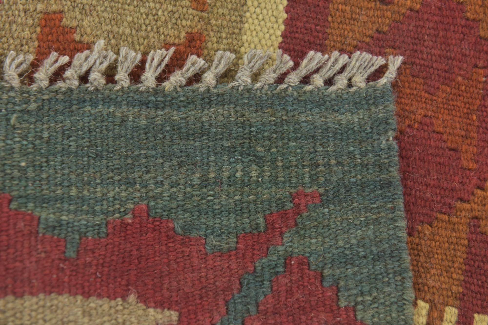 100cm x 205cm Tejido a mano Kilim Maymana Alfombra Lana Pasillera