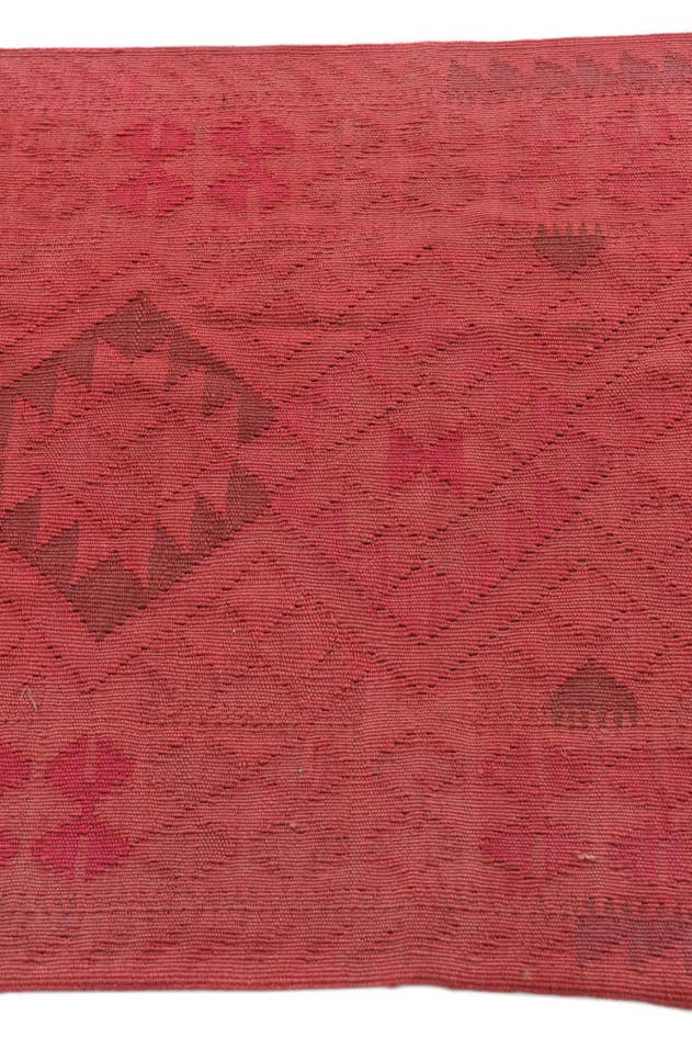 Detail image of 2' 4 x 9' 7 Hand Woven Kilim Modern Wool Runner Rug