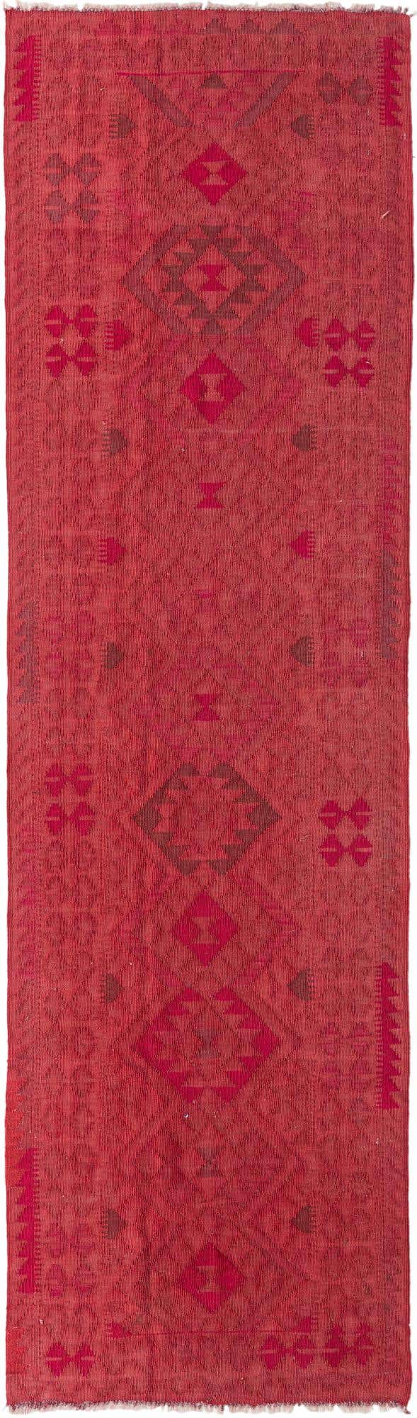 2' 4 x 9' 7 Hand Woven Kilim Modern Wool Runner Rug