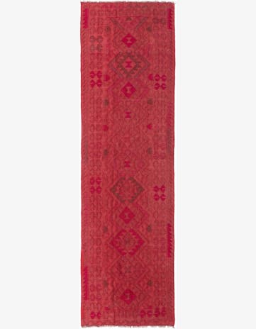 2' 4 x 9' 7 Hand Woven Kilim Modern Wool Runner Rug
