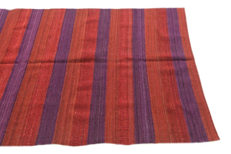 Detail image of 3' 5 x 6' 10 Hand Woven Kilim Modern Wool Runner Rug