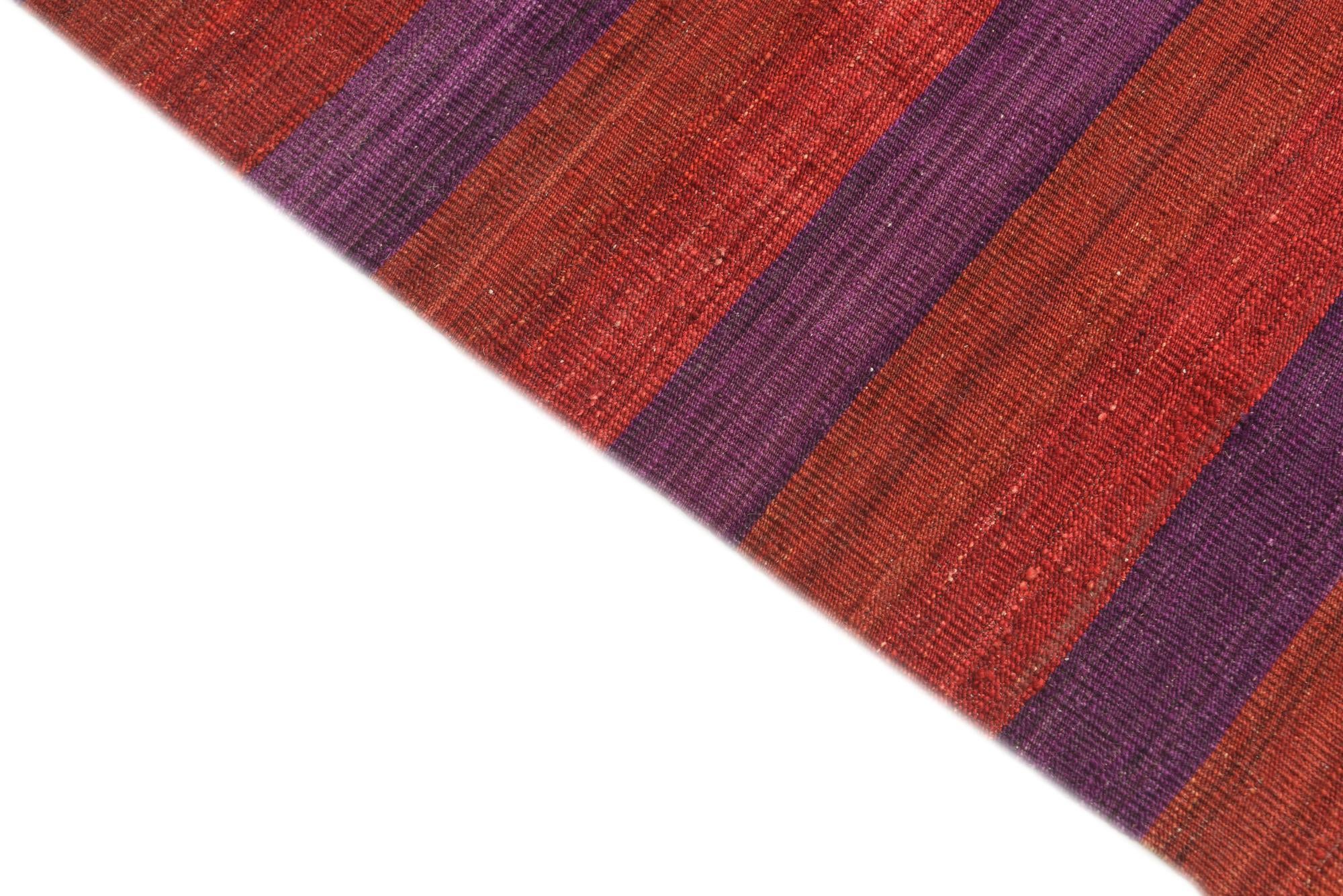 3' 5 x 6' 10 Hand Woven Kilim Modern Wool Runner Rug