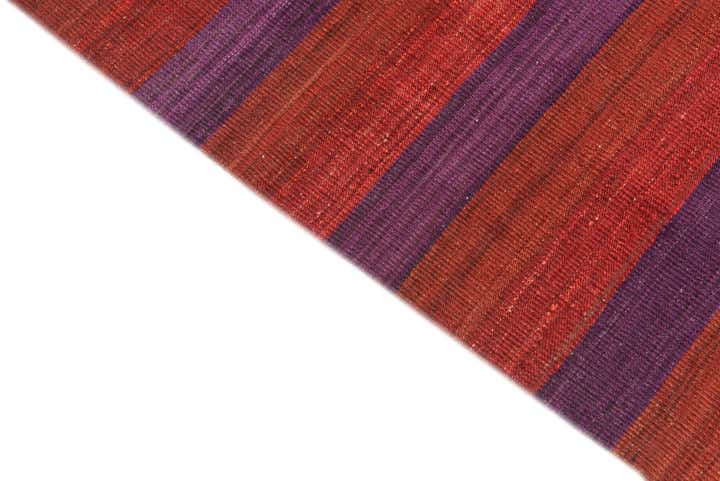 3' 5 x 6' 10 Hand Woven Kilim Modern Wool Runner Rug