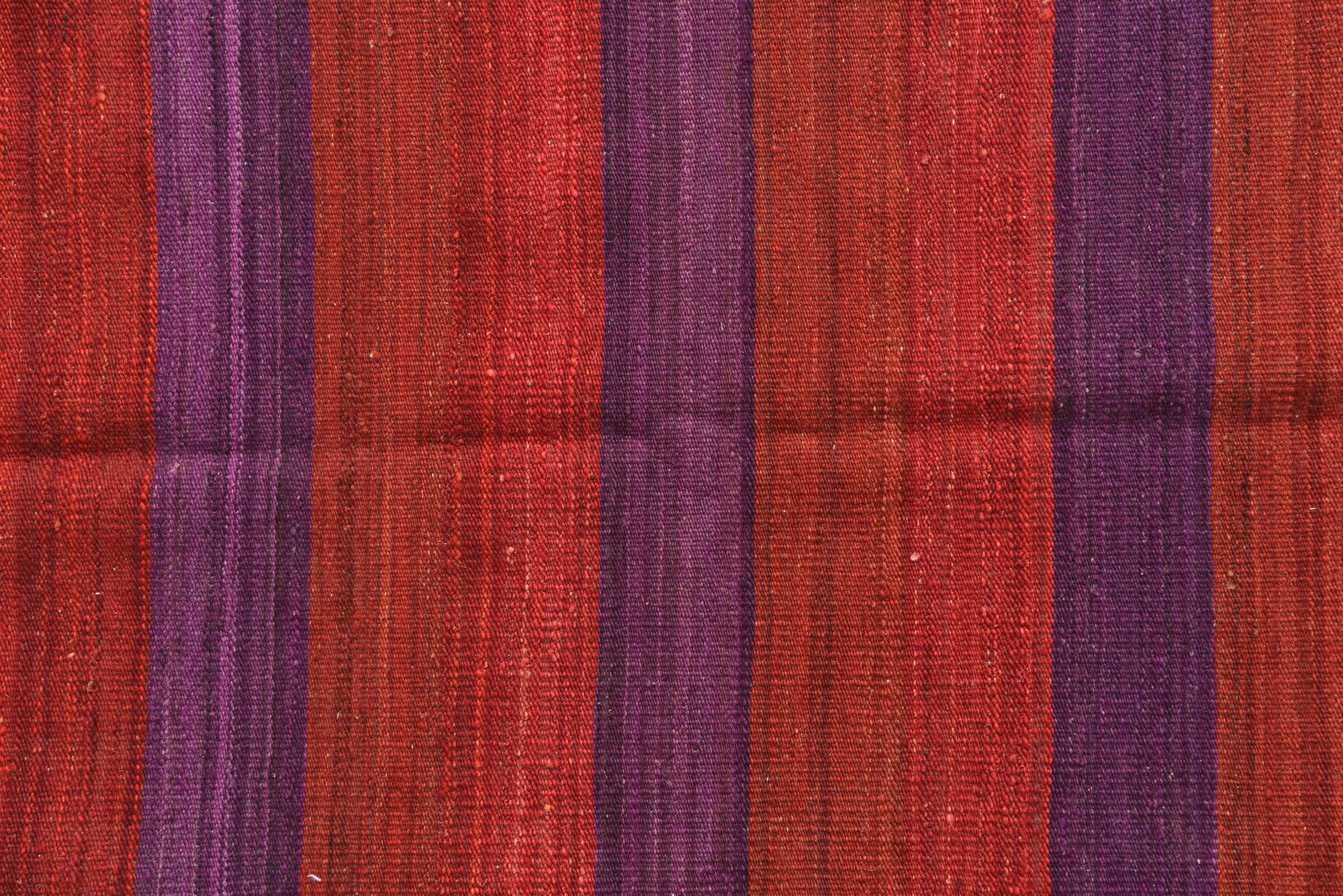 3' 5 x 6' 10 Hand Woven Kilim Modern Wool Runner Rug