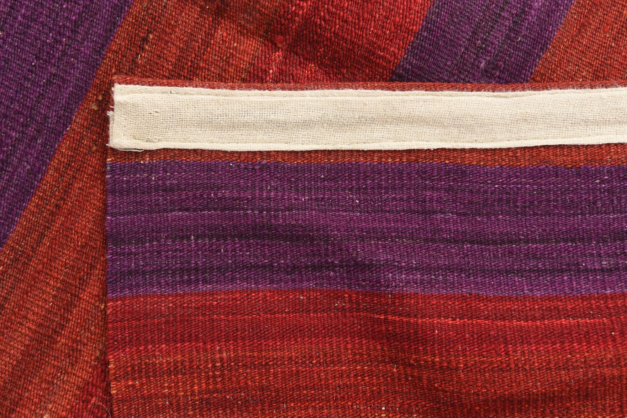 3' 5 x 6' 10 Hand Woven Kilim Modern Wool Runner Rug