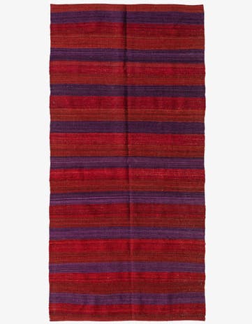 3' 5 x 6' 10 Hand Woven Kilim Modern Wool Runner Rug