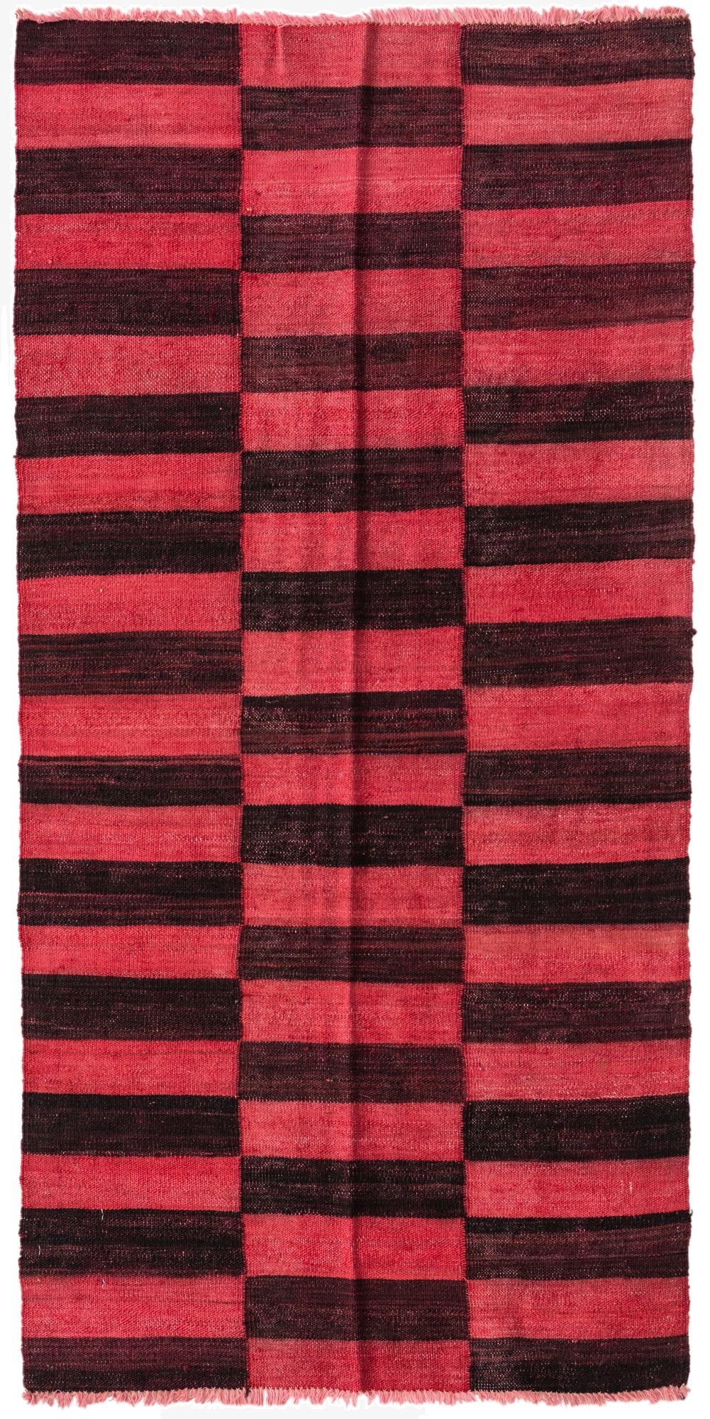 2' 7 x 5' 4  Hand Woven Kilim Modern Wool Runner Rug